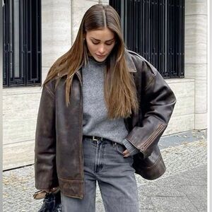 Brown Genuine Leather Jacket